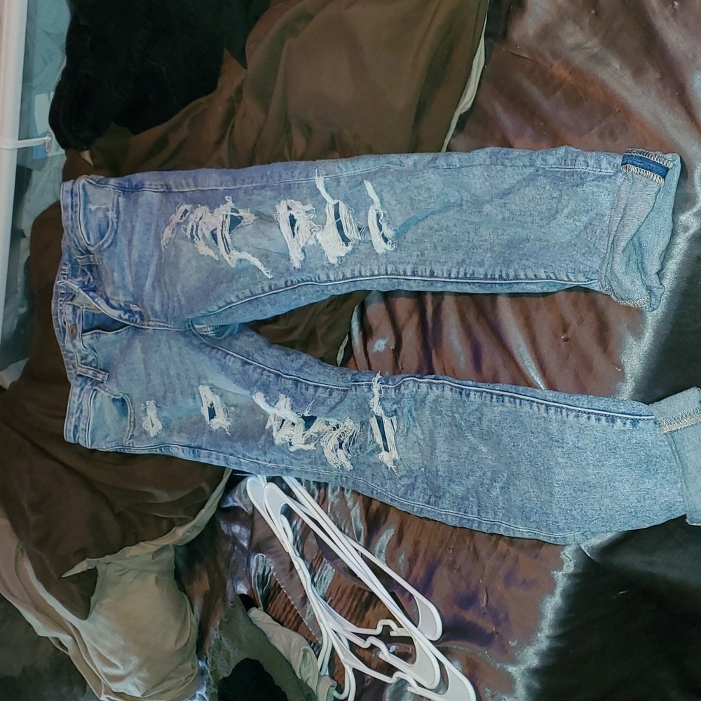 American Eagle Jean's, size 8, washed out   color